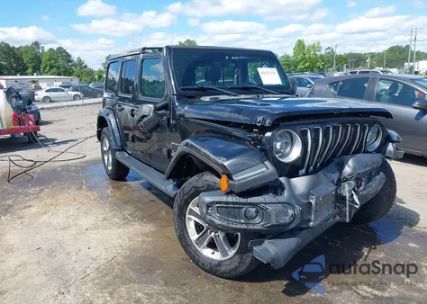 2020 Jeep Wrangler Unlimited Sahara 4X4 from USA, damaged, VIN 1C4HJXEG9LW119763